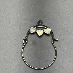 Gold Heart Pendant Charm